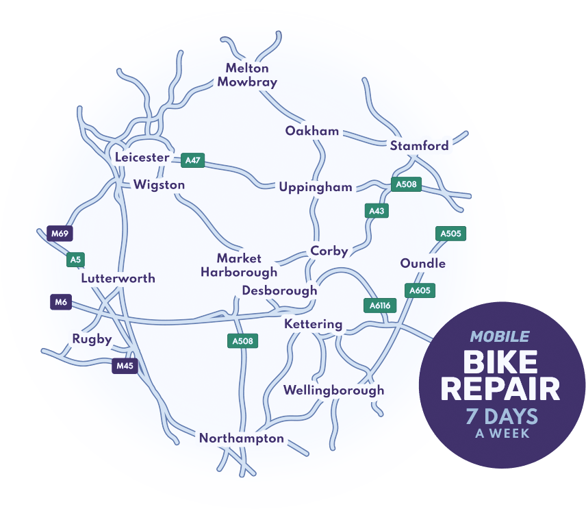 Mobile bike repair Northamptonshire